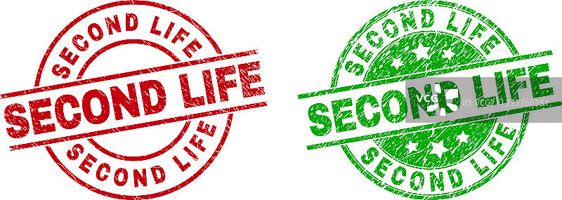 具有腐蚀表面的圆形印章图片素材