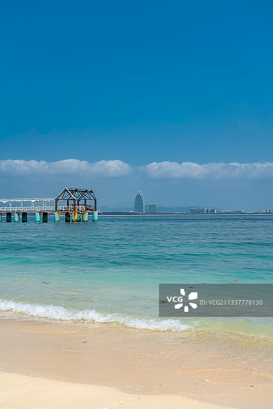 中国的马尔代夫－海南三亚蜈支洲岛美丽风光图片素材