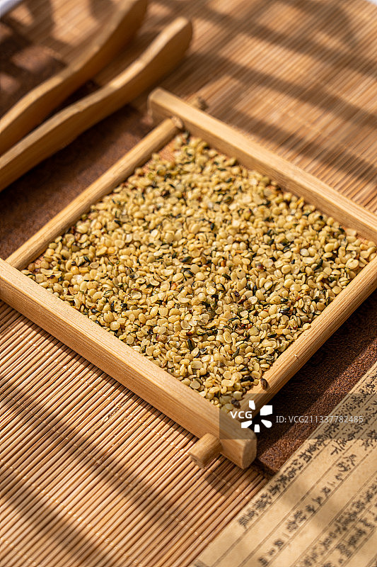 中草药火麻仁图片素材