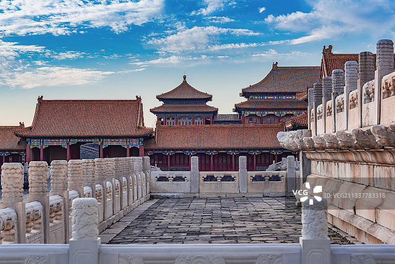 北京故宫太和殿广场昭德门午门图片素材