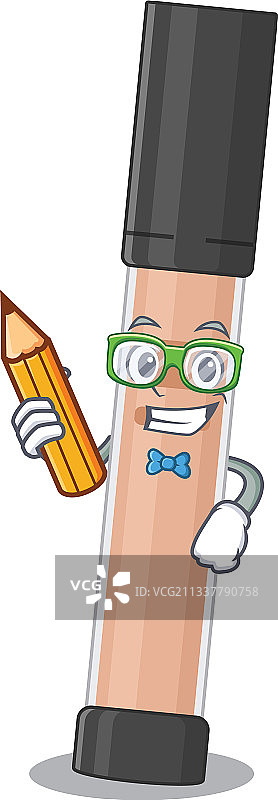 在家学习的学生吉祥物设计图片素材