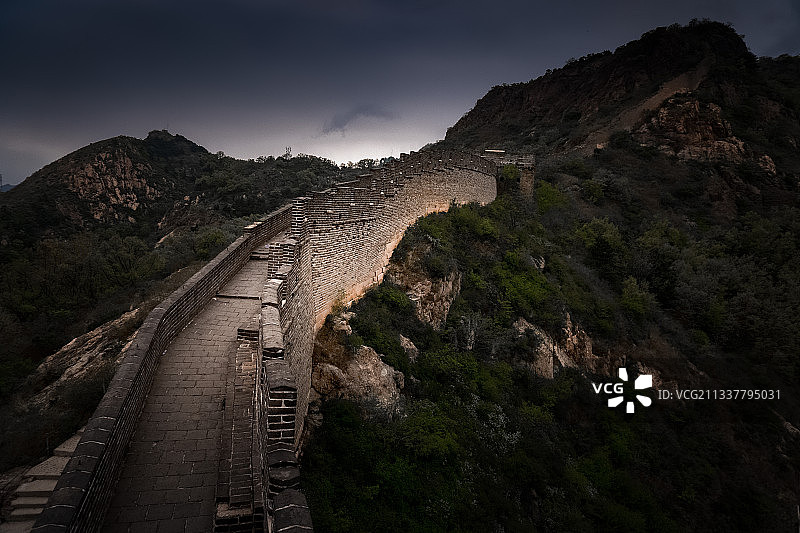 角山长城图片素材