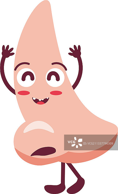 可爱的人类鼻子图片素材
