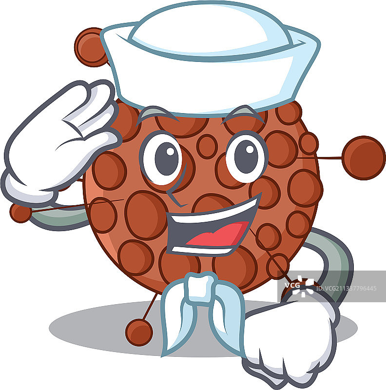 准备航行的勇敢水手卡通形象图片素材