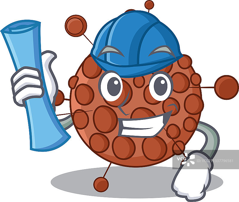 卡通设计概念：奈瑟菌建筑师图片素材