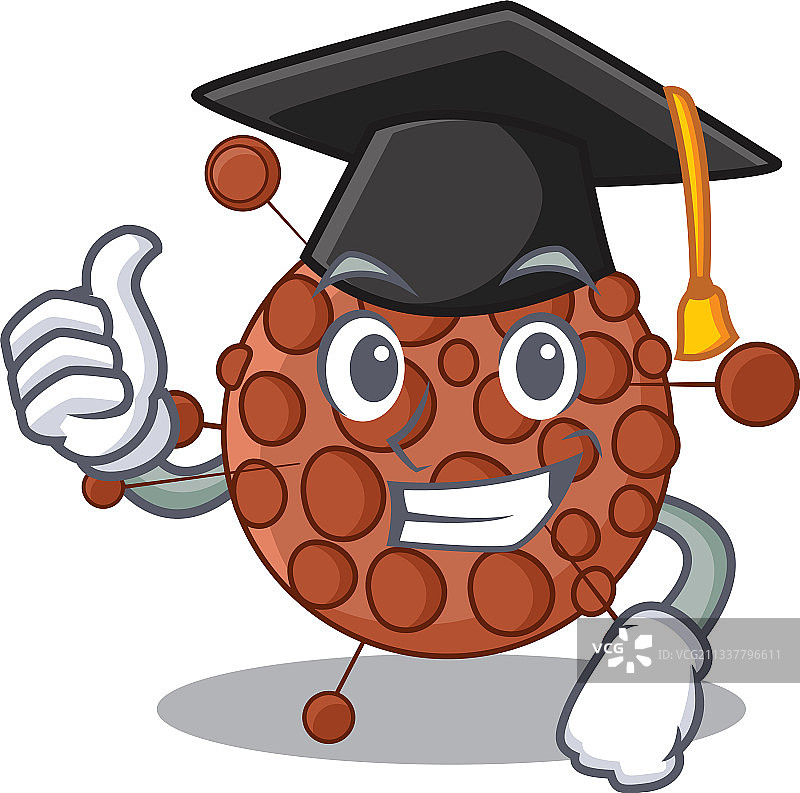 戴帽子的奈瑟菌卡通形象设计图片素材