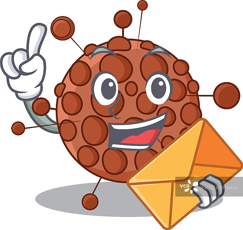 一张快乐的奈瑟菌卡通设计图图片素材