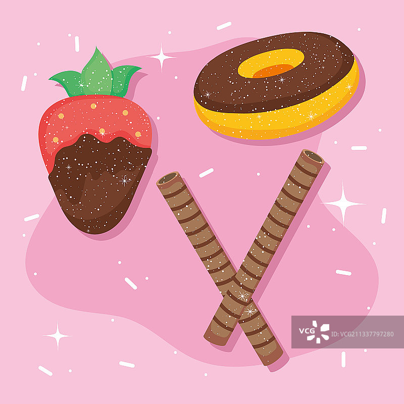 草莓甜点图片素材