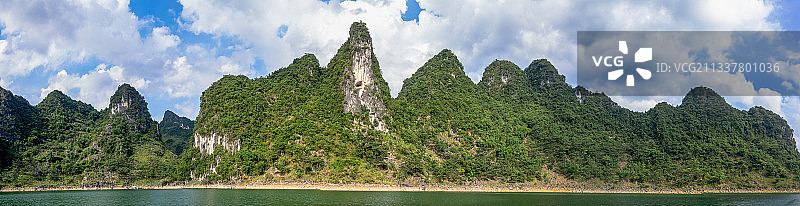 广西南宁大龙湖水库风光图片素材