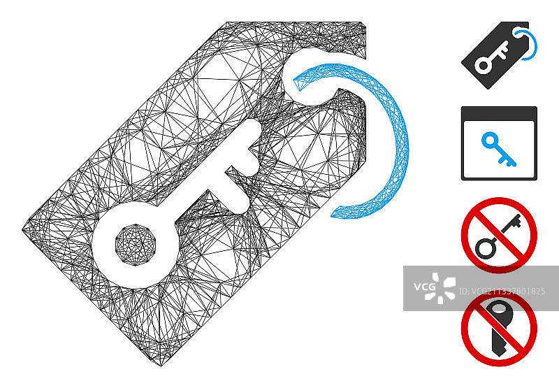 网络密钥令牌网格图片素材