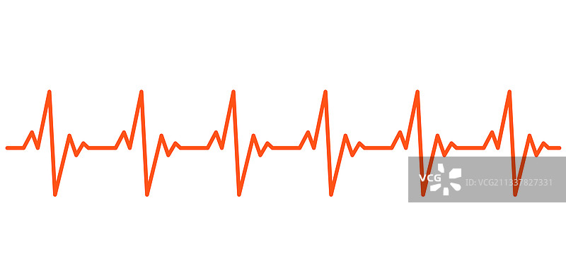 心跳心电图曲线脉搏图标图片素材