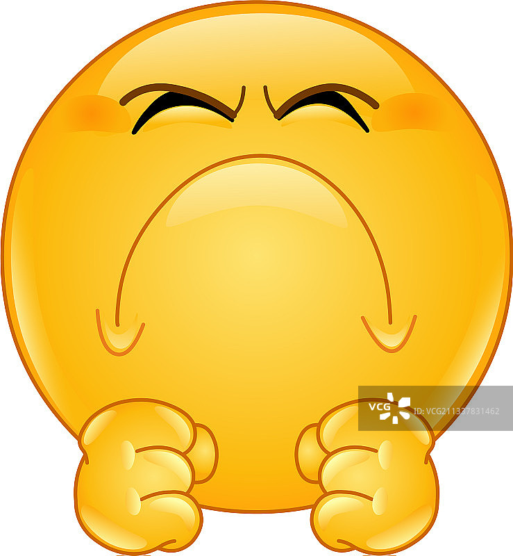 恼怒的表情符号图片素材