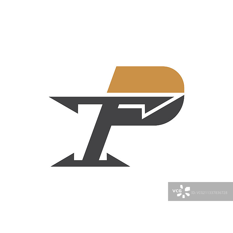字母TP或PT标志设计图片素材