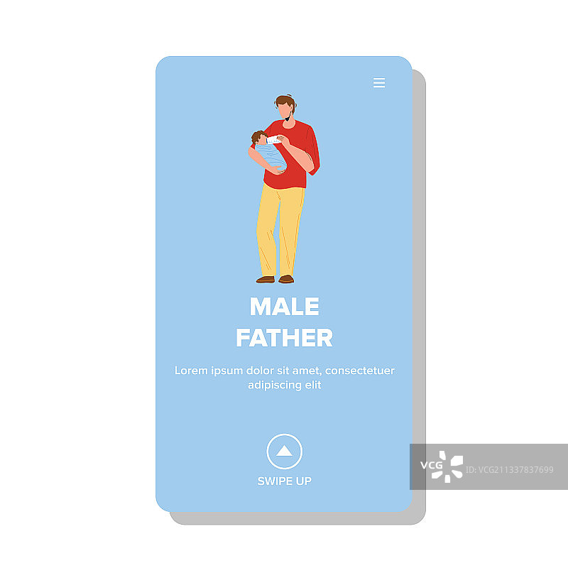 父亲给新生儿喂奶图片素材