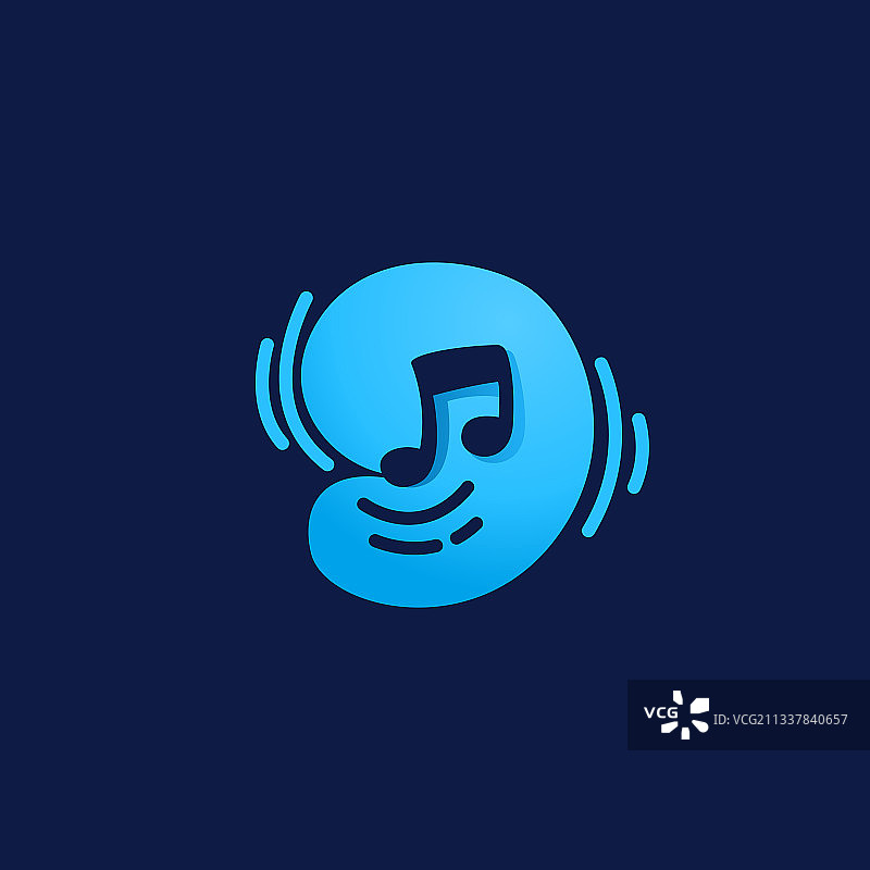 带音符的数字9标志图片素材