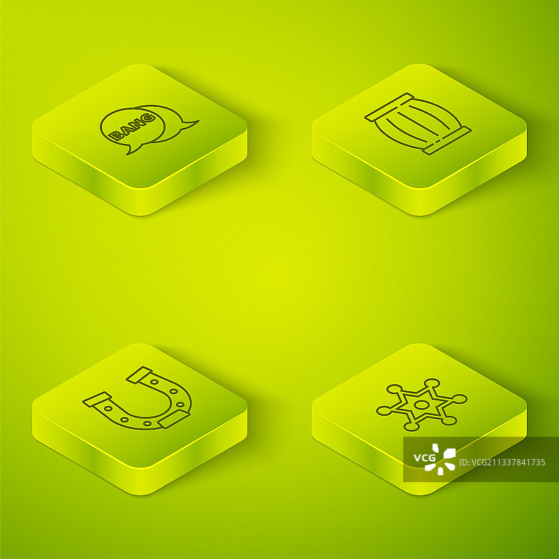 2.5D火药桶马蹄铁图片素材