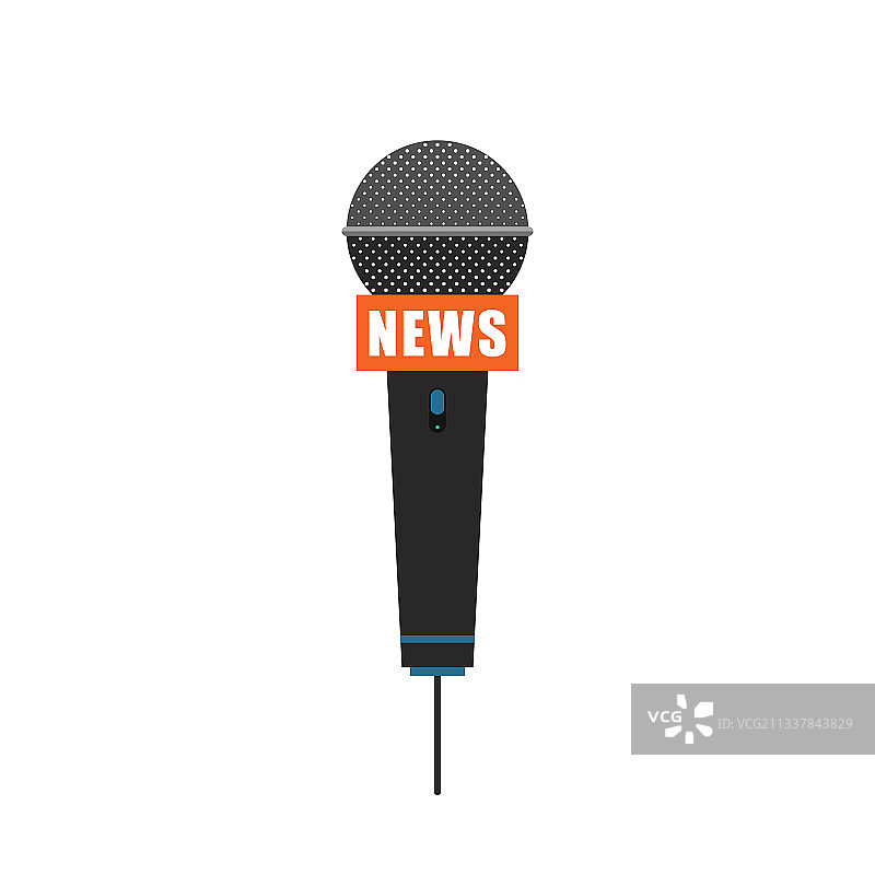 麦克风图像：广播电视新闻图片素材