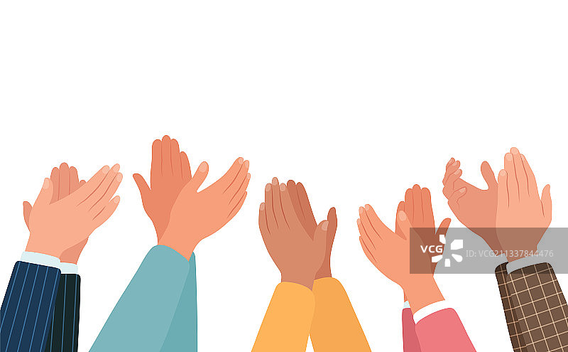 不同的人鼓掌图片素材