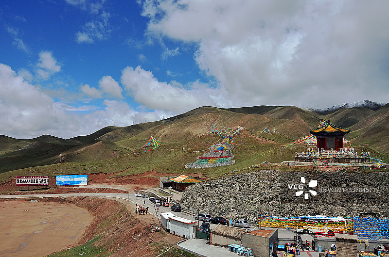 青海日月山图片素材