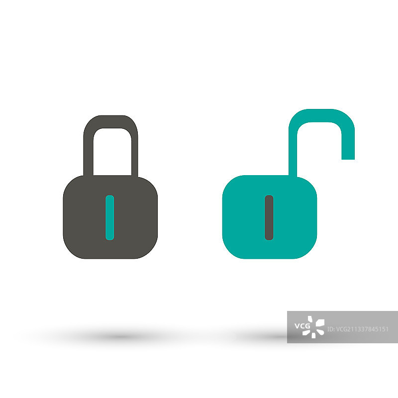 锁的简单隔离图标图片素材
