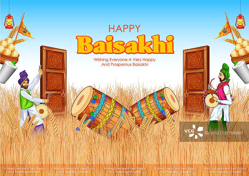 印度洒红节旁遮普春季丰收节图片素材