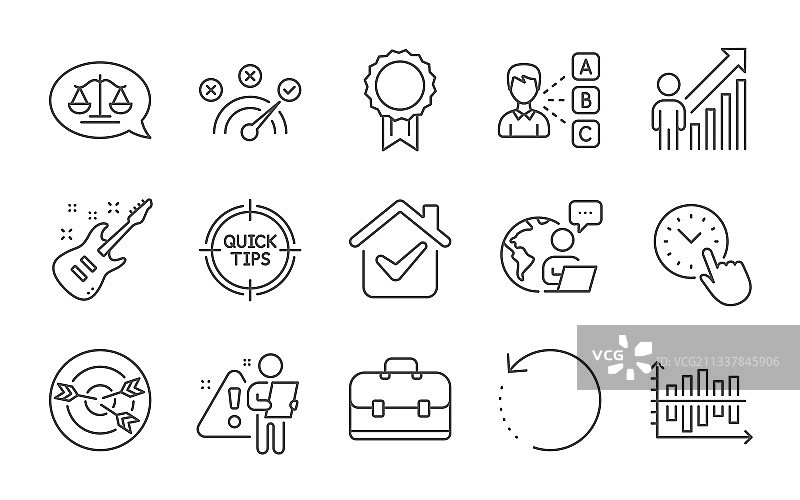 意见提示和正确答案图标集图片素材