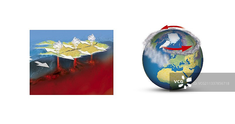 冰岛火山艺术作品图片素材
