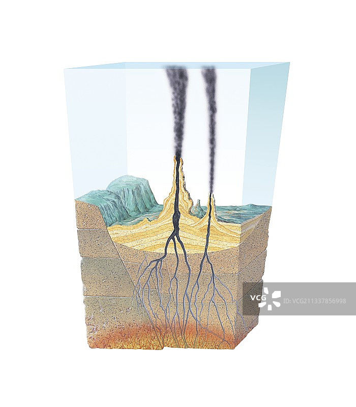 热液喷口图片素材