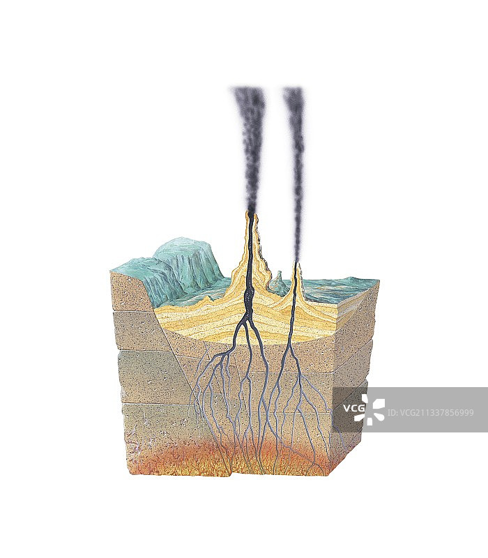 热液喷口图片素材