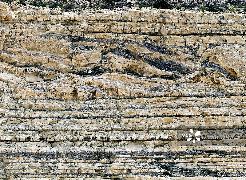 沉积岩坍塌图片素材