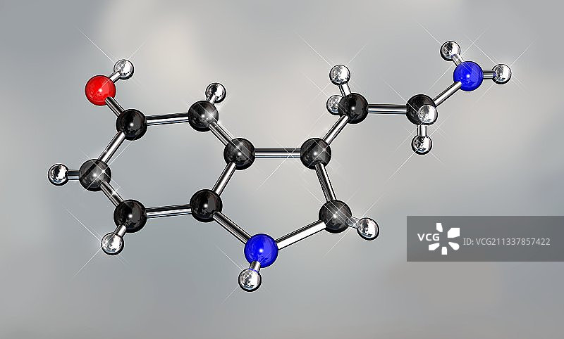 血清素分子艺术作品图片素材