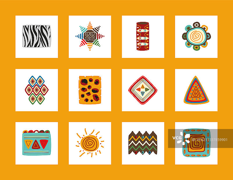 非洲艺术图标图片素材