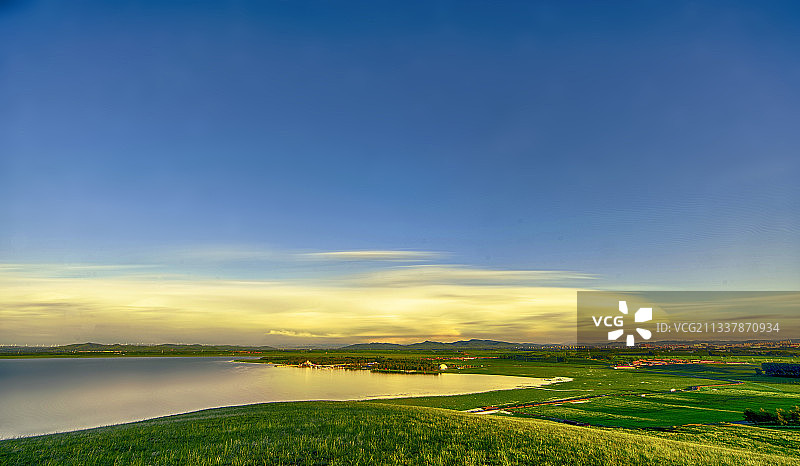 中国河北省张家口地区沽源县天鹅湖景区风光图片素材