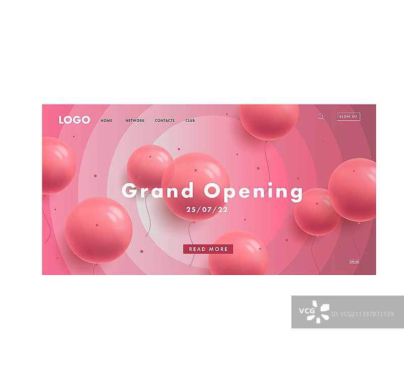 粉色少女风网页banner促销落地页图片素材