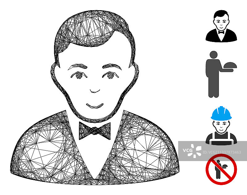 网络经销商网格图片素材