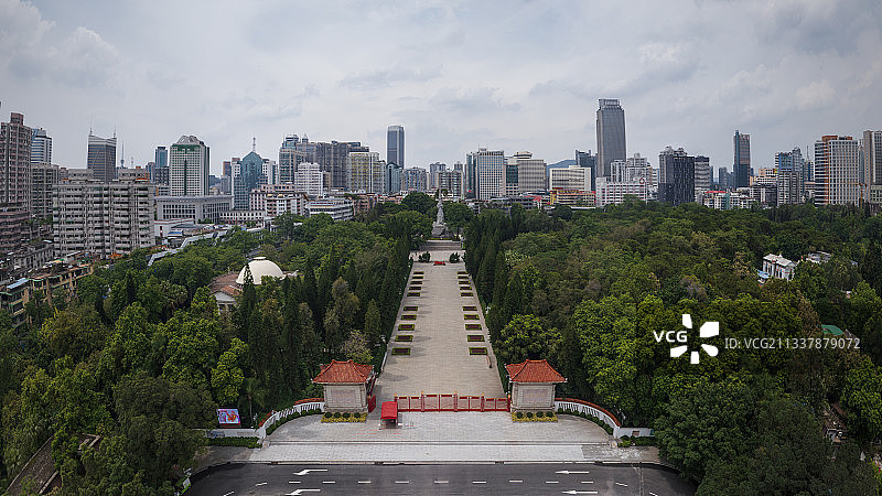 广州起义烈士陵园全景图片素材