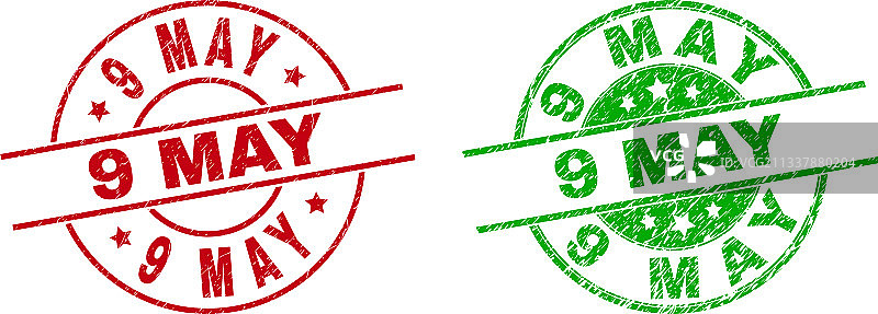 5月9日圆形粗糙纹理水印图片素材