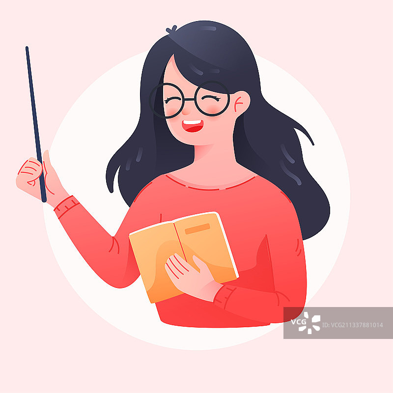 教师节海报老师上课辅导课堂学习背景插画图片素材