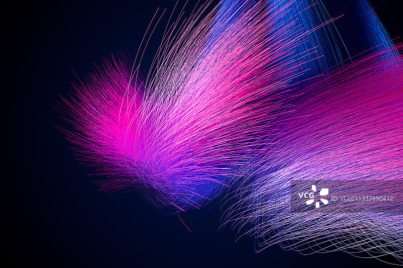 鲜艳的发丝 三维图形制作图片素材