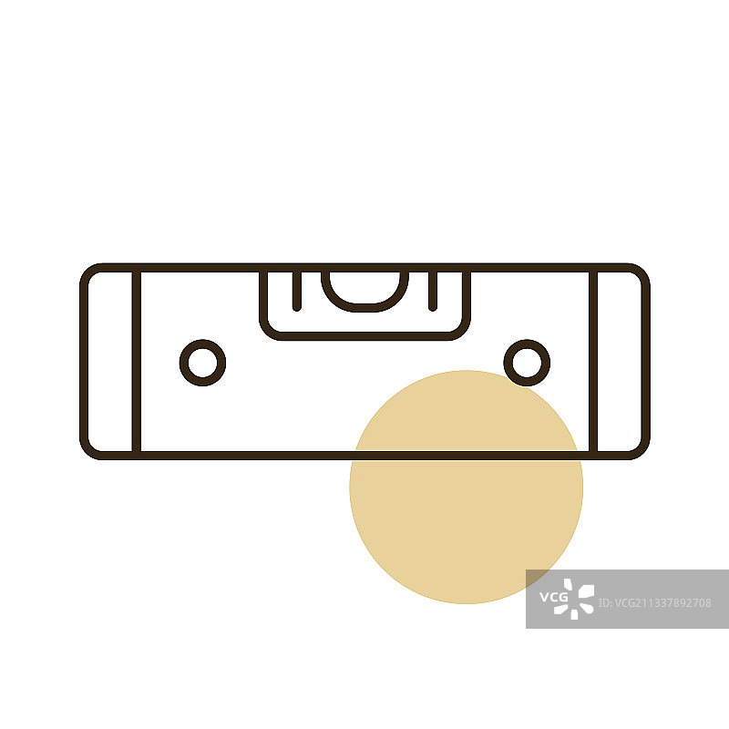 气泡水平仪扁平图标建筑维修图片素材