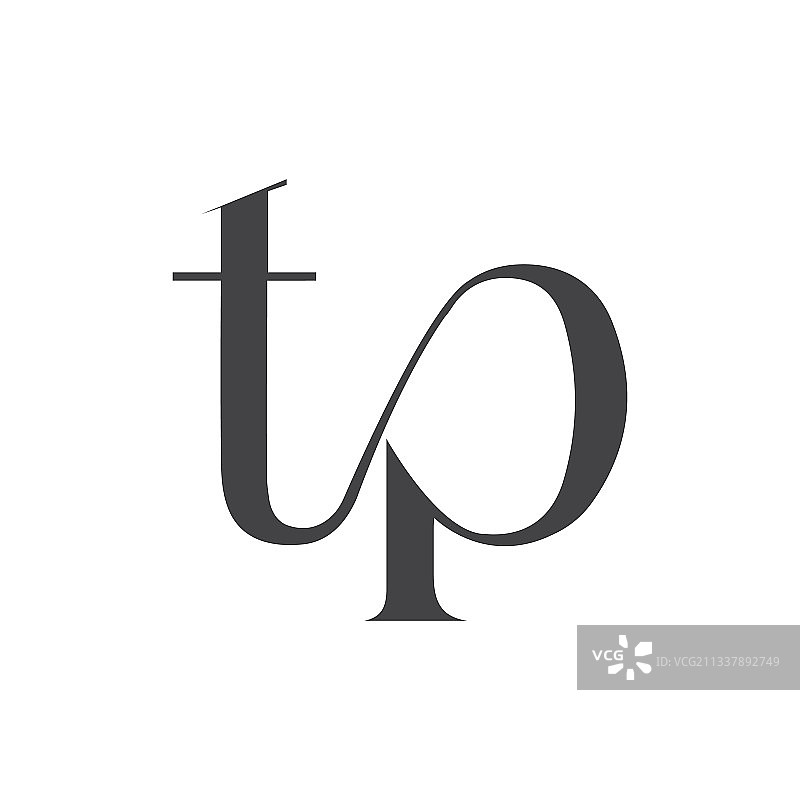字母TP或PT标志设计图片素材