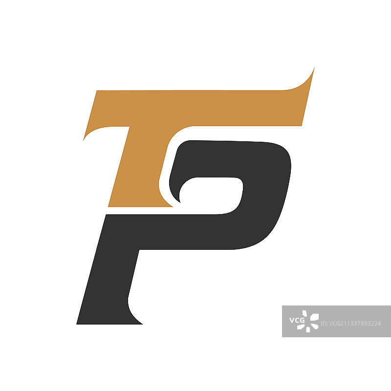 字母TP或PT标志设计图片素材