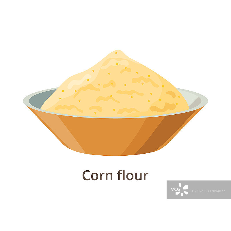 扁平风格玉米粉设计图片素材