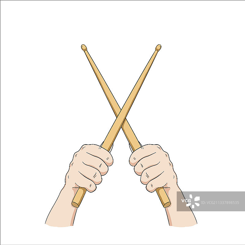 手持鼓槌图片素材