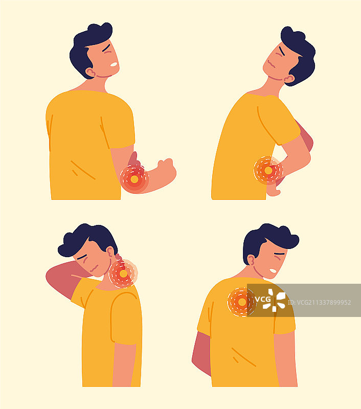 患有关节炎的男人图片素材