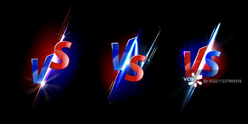 游戏和体育比赛的对战屏幕设计图片素材