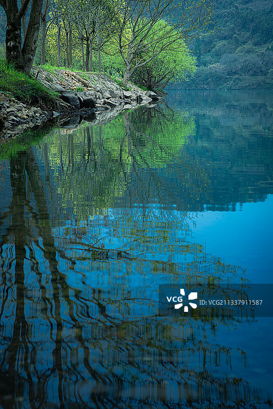 春来江水绿如蓝图片素材