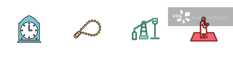 念珠宗教抽油机图片素材