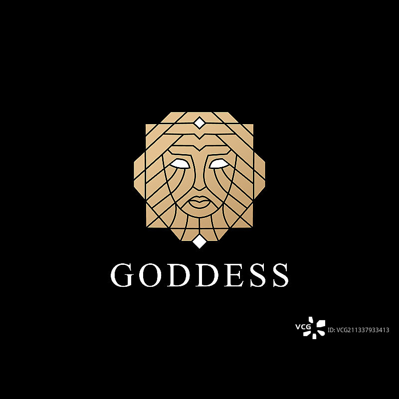 女神女性标志图标图片素材