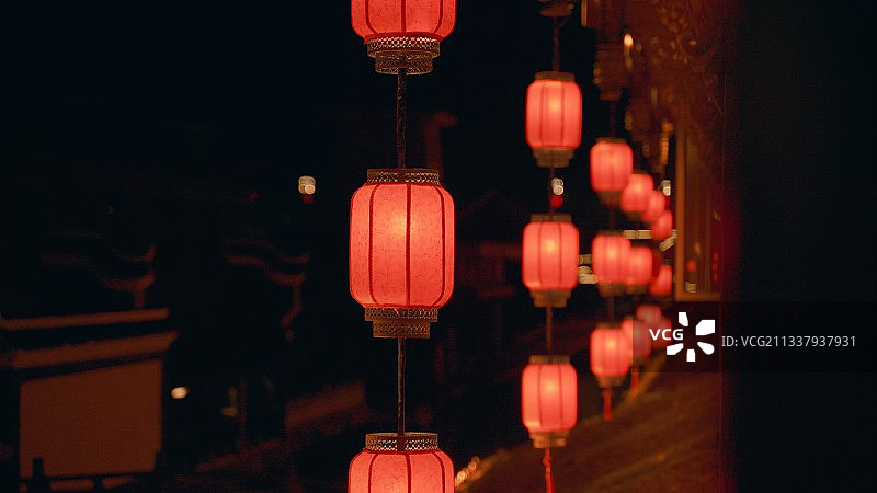 夜下灯笼图片素材